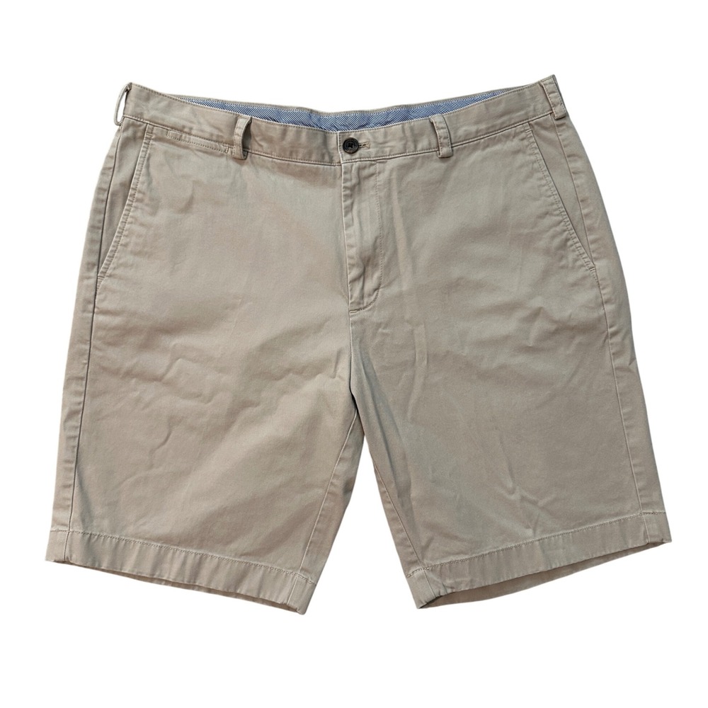 Brooks Brothers Khaki Shorts Flat Front Casual‎ Everyday Men's Size 38